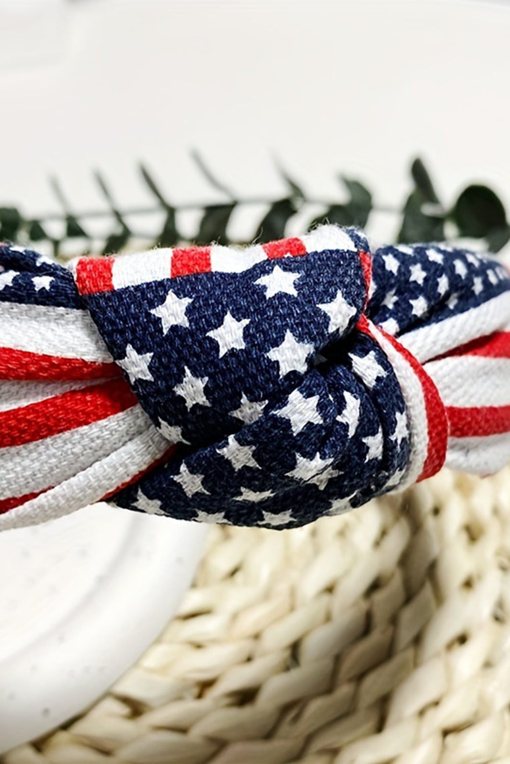Navy Blue Flag Day Knotted Headband - MyRoomyStuff