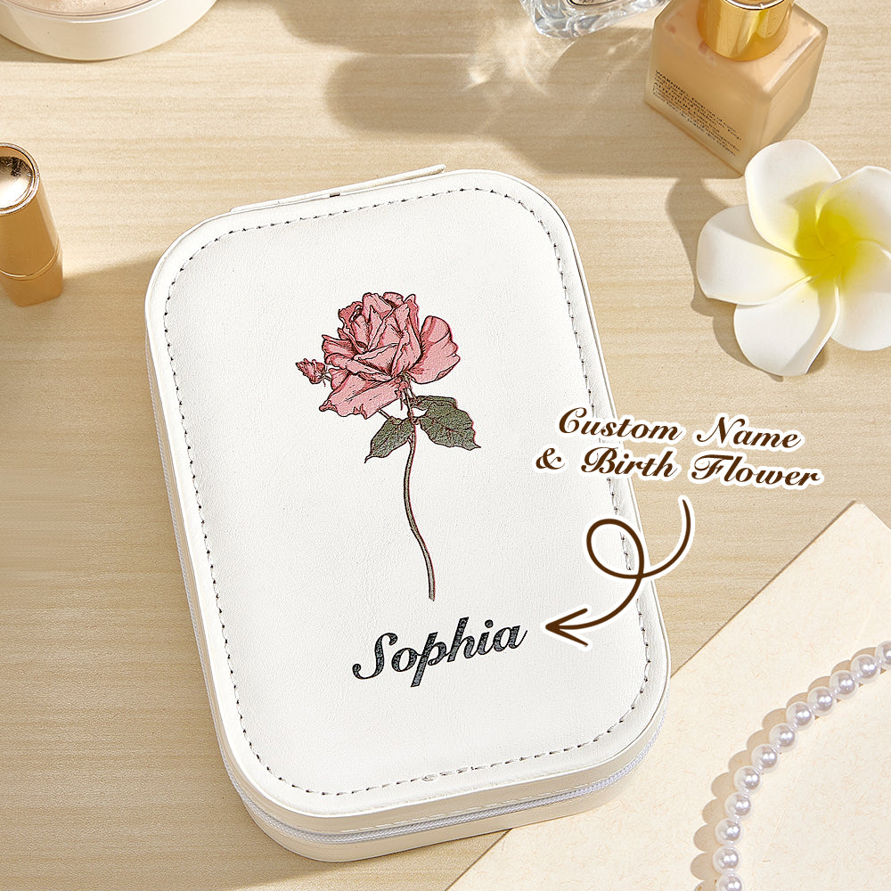Jewelry Box with LED Makeup Mirror Birthday Gift for Her