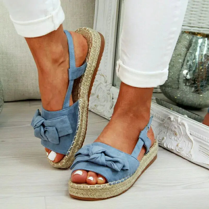 Thick-Soled Peep-Toe Shoes