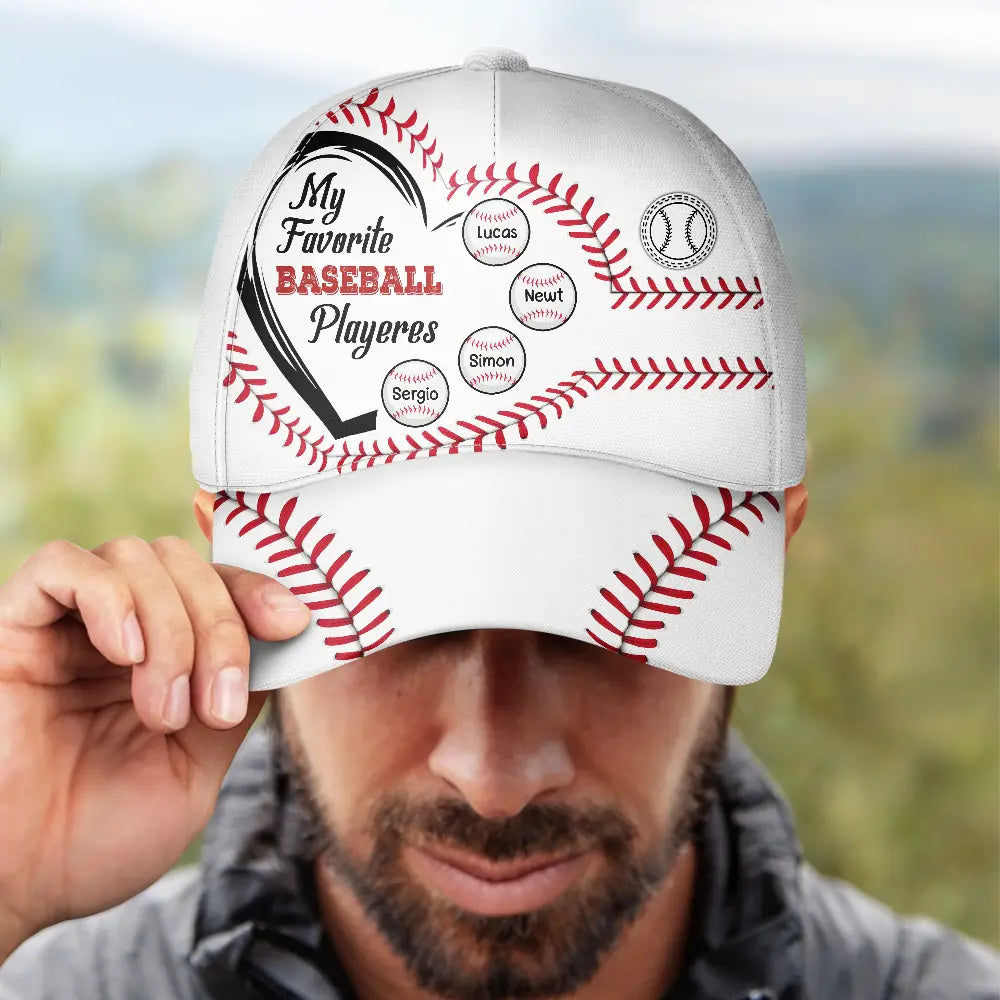 Personalized Cap│ My Favorite Baseball Players