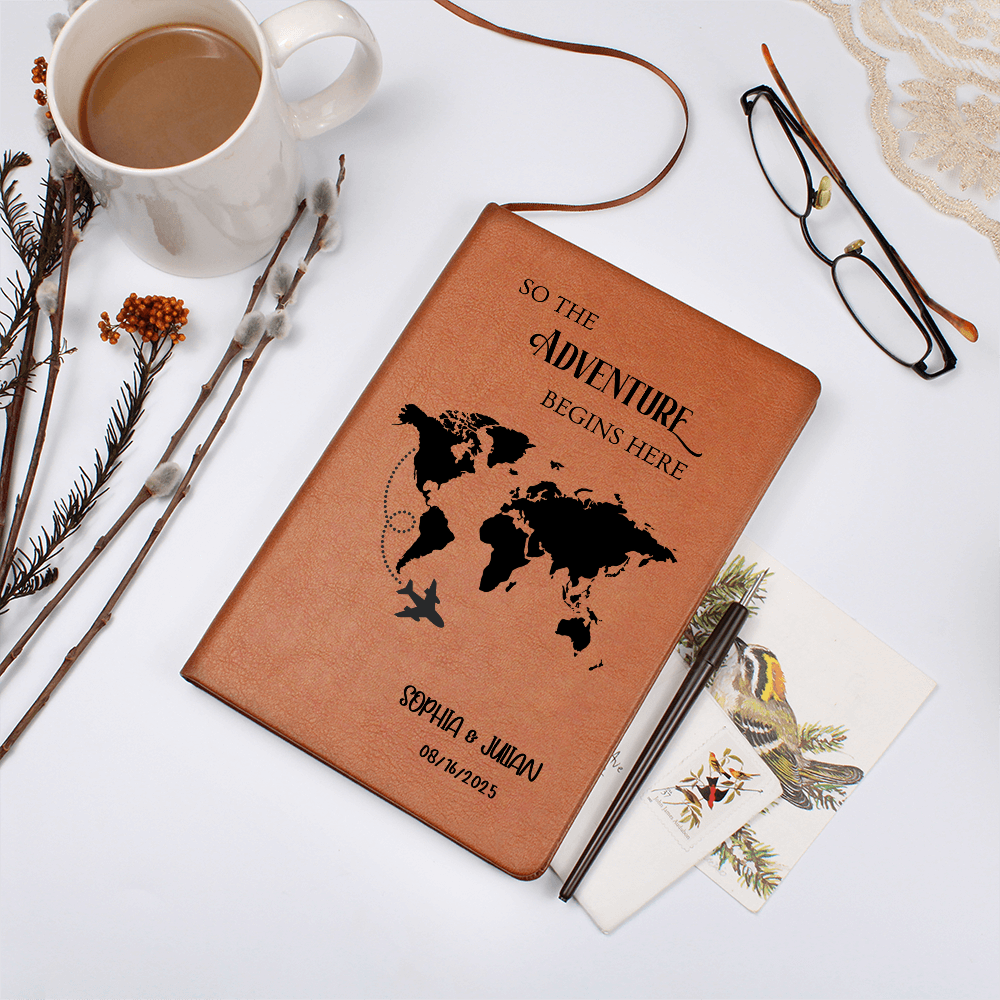 Travel Journal│ Leather Journal│ Personalized Journal│ Writing Journal