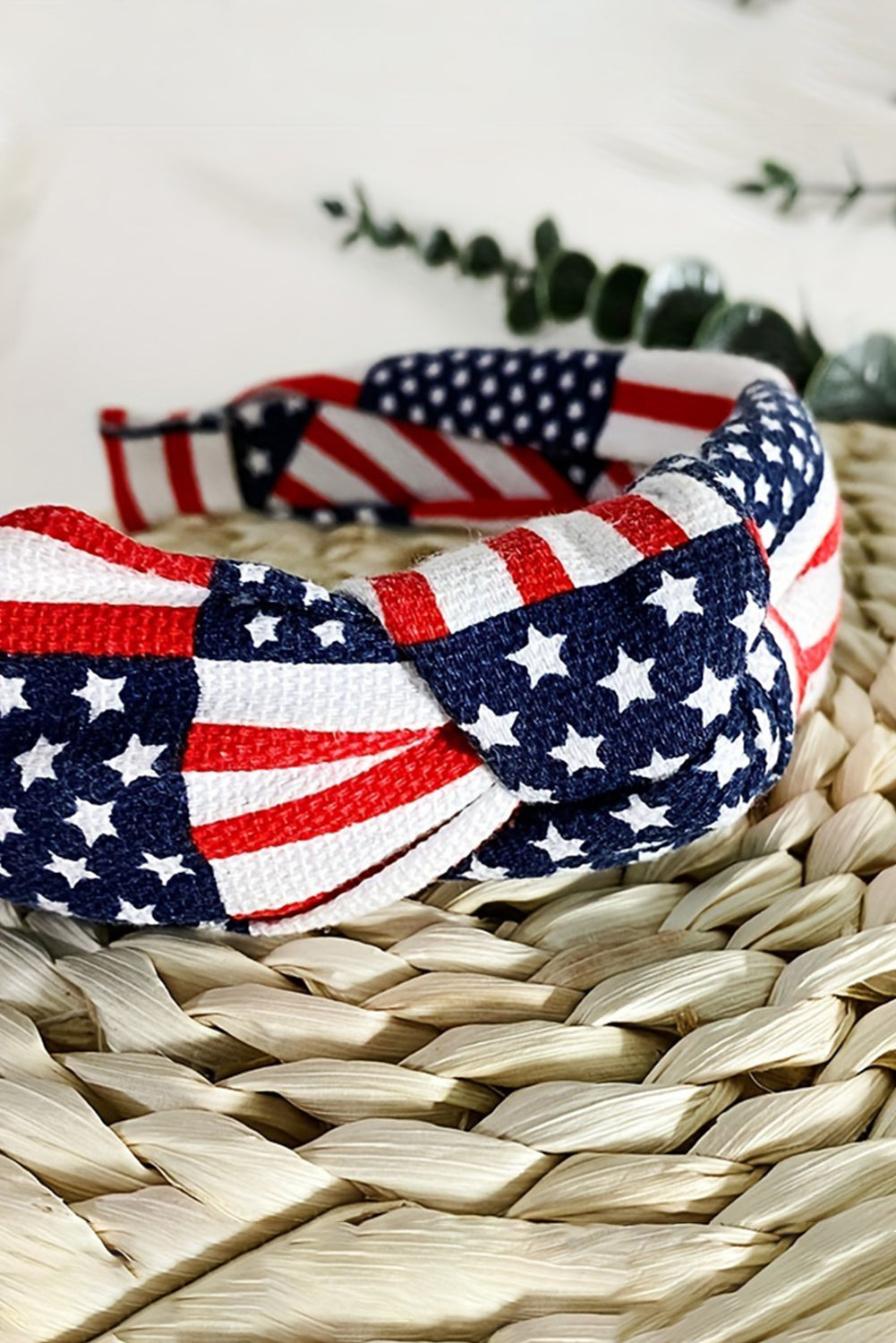 Navy Blue Flag Day Knotted Headband - MyRoomyStuff
