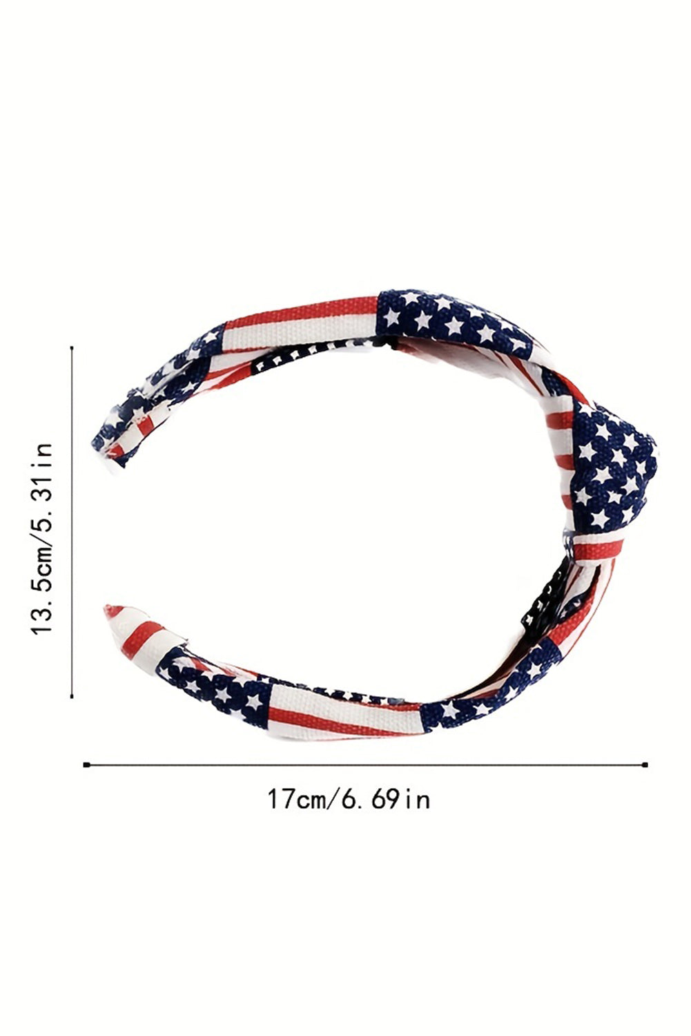 Navy Blue Flag Day Knotted Headband - MyRoomyStuff