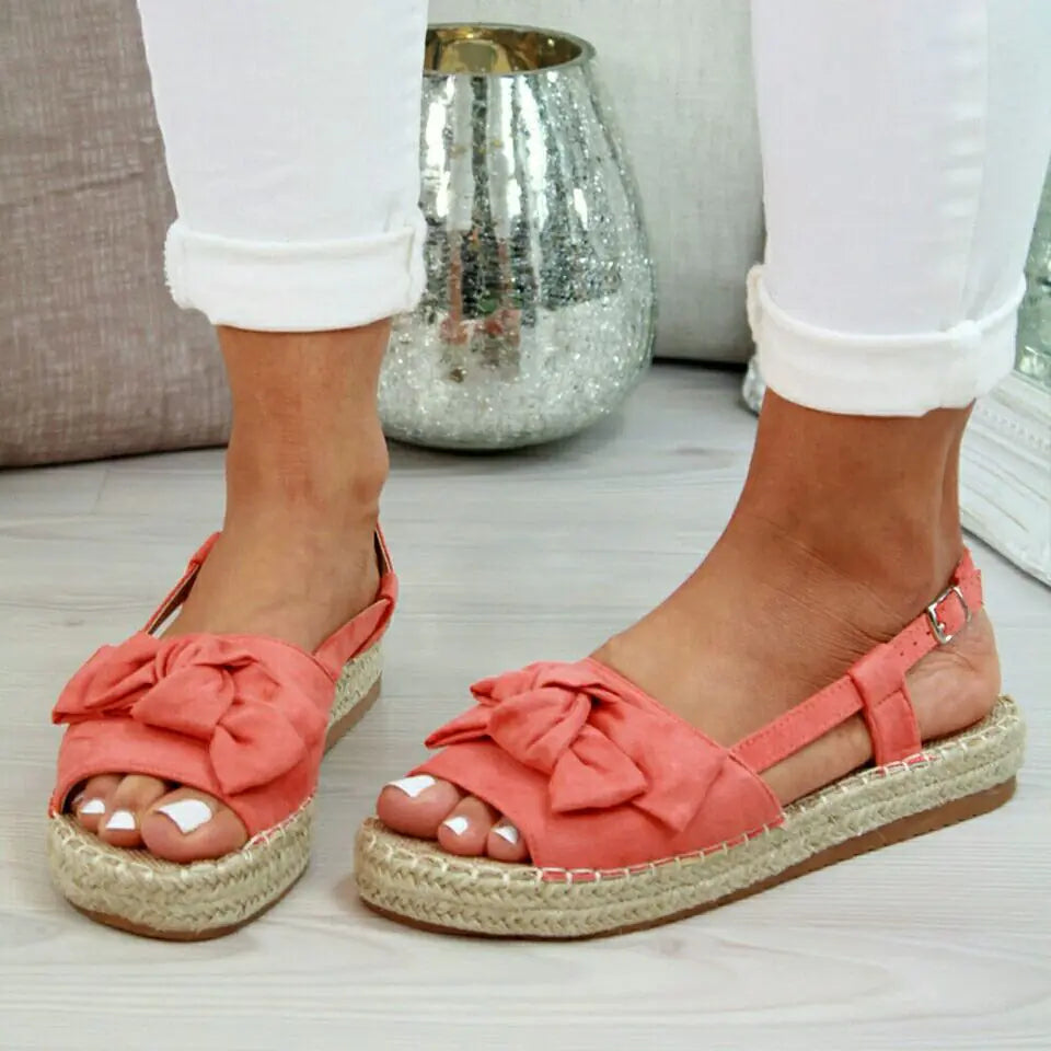 Thick-Soled Peep-Toe Shoes