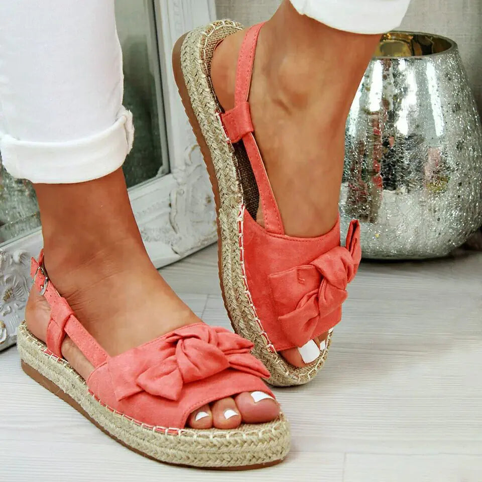 Thick-Soled Peep-Toe Shoes