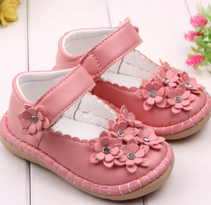 Sparkly Flower Toddler Shoes