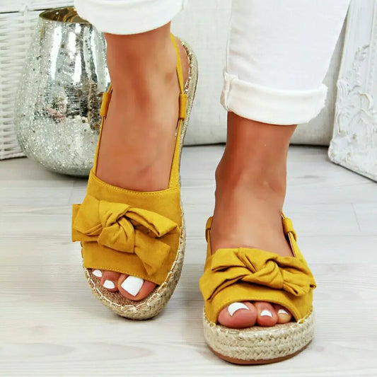 Thick-Soled Peep-Toe Shoes