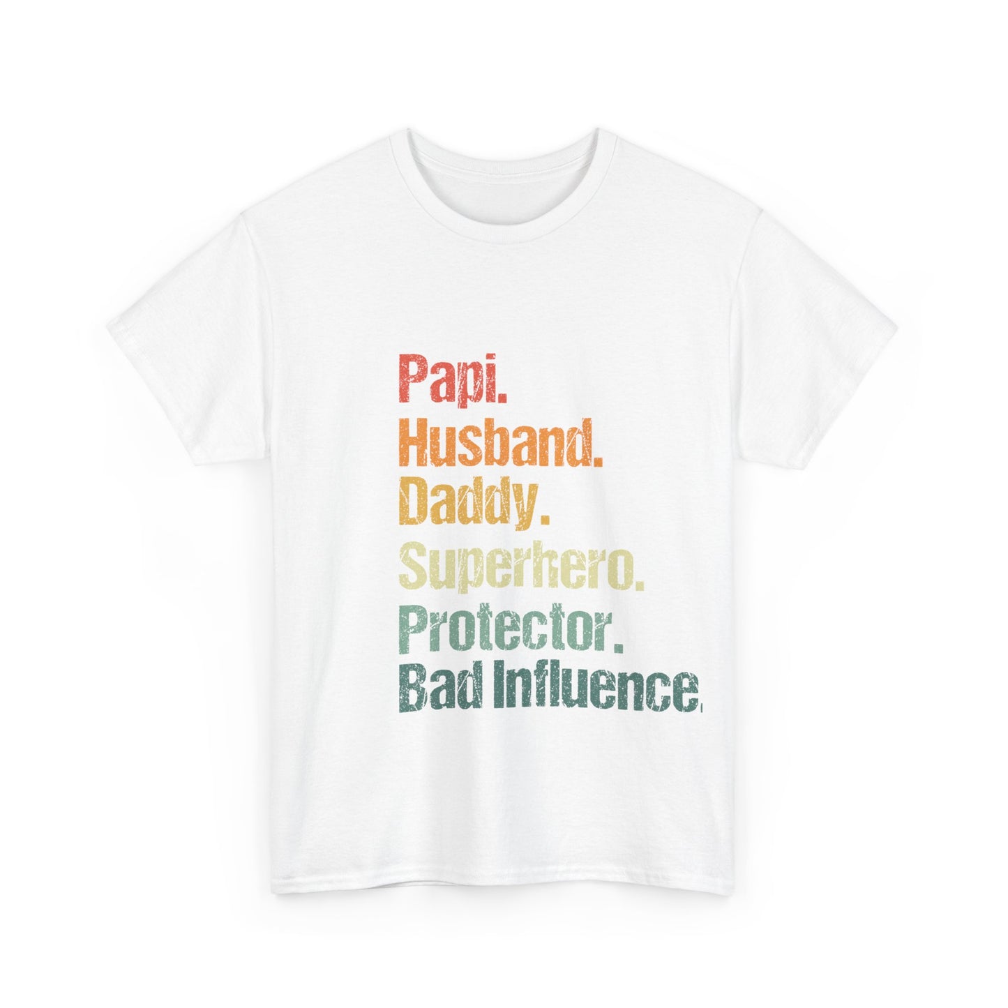 Personalized Papi│Husband│Daddy│ Superhero│ T-Shirt│ Custom Father's Day│ Funny Gift For Husband│ Gift For Dad - MyRoomyStuff