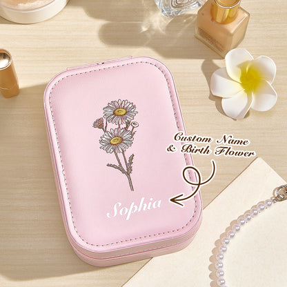 Jewelry Box with LED Makeup Mirror Birthday Gift for Her