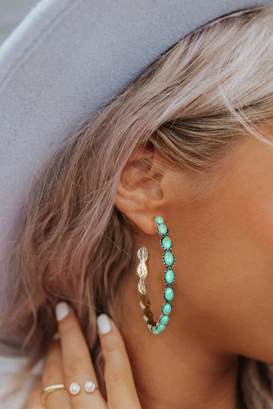 Sky Blue Gem - Earrings - MyRoomyStuff