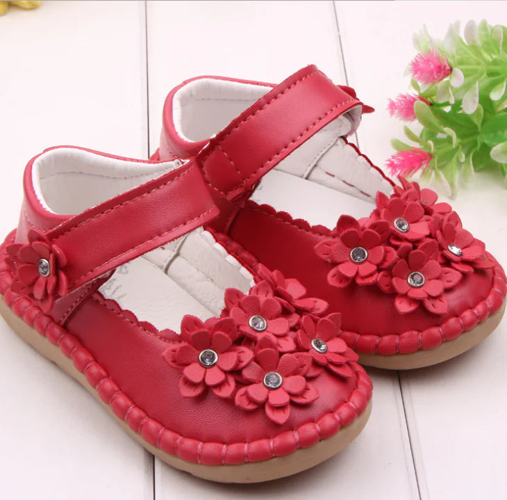 Sparkly Flower Toddler Shoes