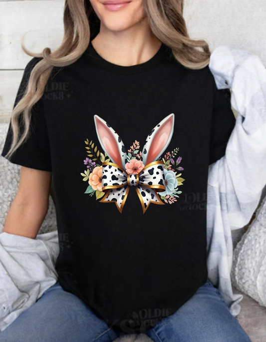 Crew Neck Casual Top│ Easter Graphic Print T-shirt