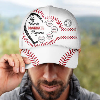 Personalized Cap│ My Favorite Baseball Players