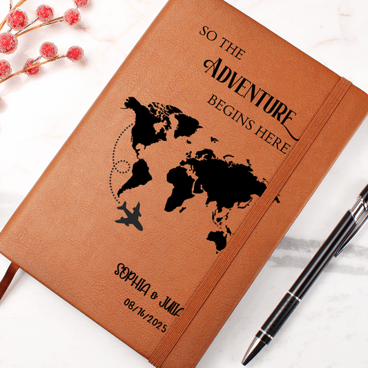 Travel Journal│ Leather Journal│ Personalized Journal│ Writing Journal