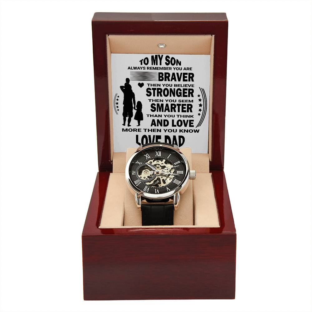 Open Watch│ To my Son│ Graduation│ Birthday Gift│ Idea for Gift│ Watch - MyRoomyStuff