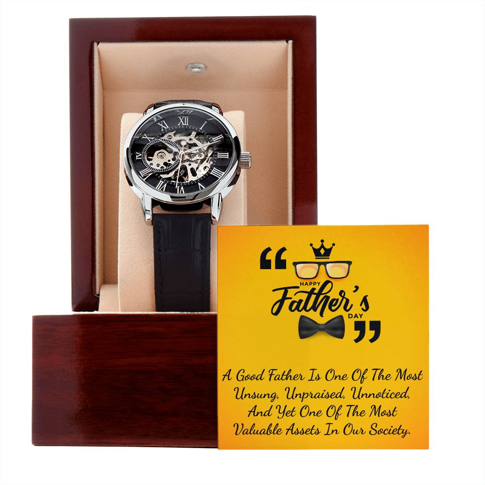 Open Watch│ To my Dad│ Father's Day│ Birthday Gift│ Idea for Gift│ Watch for Dad│ To my Daddy - MyRoomyStuff