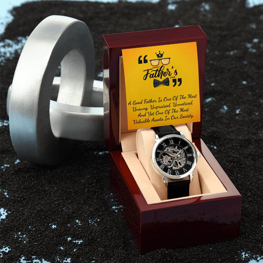 Open Watch│ To my Dad│ Father's Day│ Birthday Gift│ Idea for Gift│ Watch for Dad│ To my Daddy - MyRoomyStuff