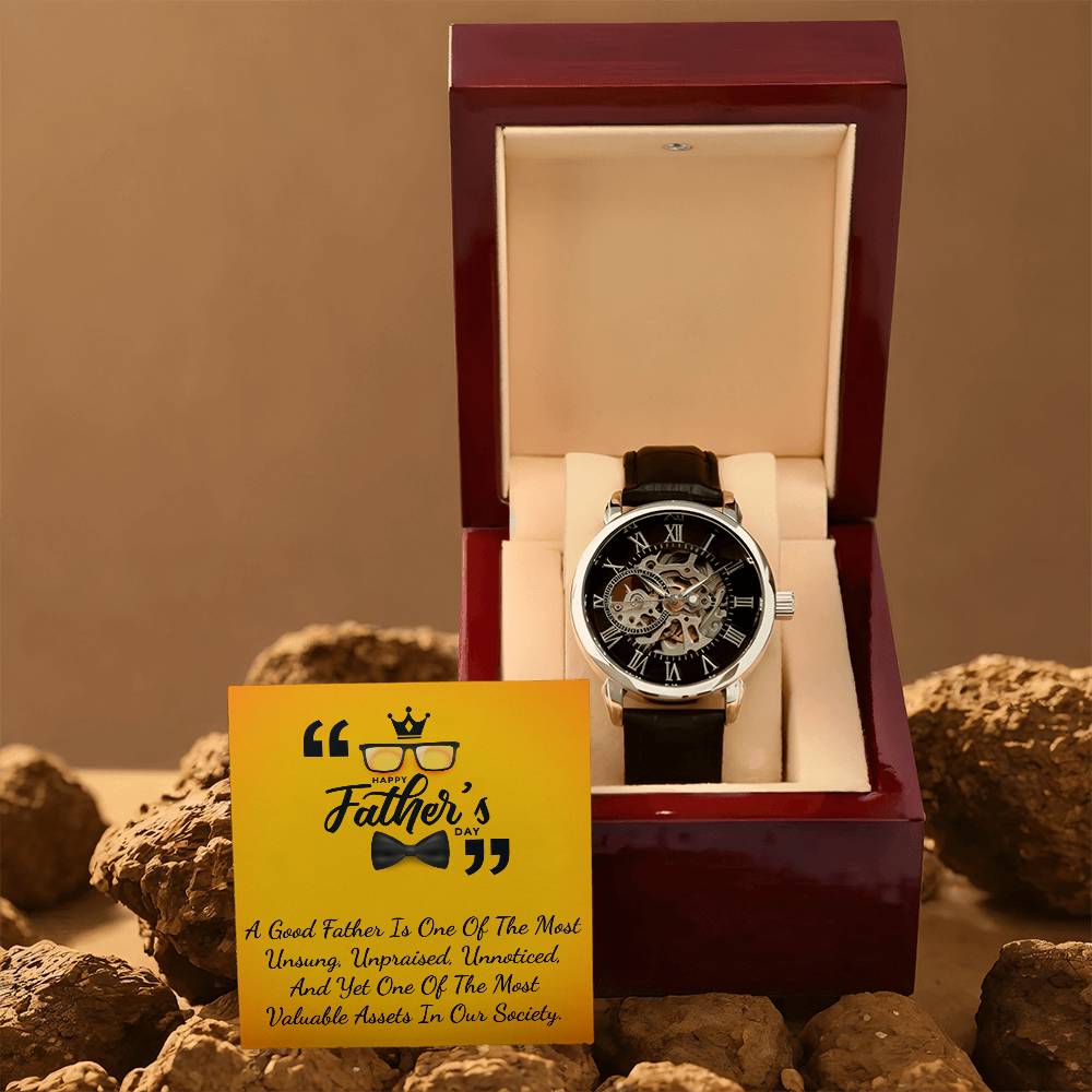 Open Watch│ To my Dad│ Father's Day│ Birthday Gift│ Idea for Gift│ Watch for Dad│ To my Daddy - MyRoomyStuff