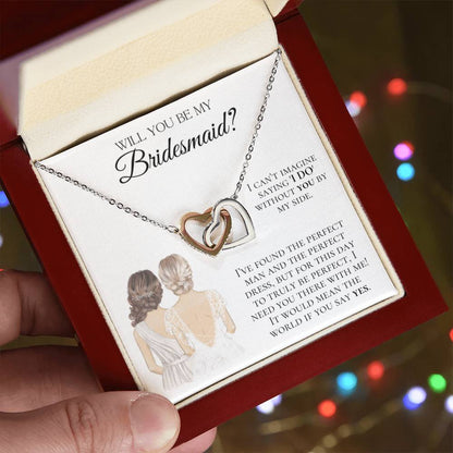 Bridesmaid │ Connected │Interlocking Hearts Necklace